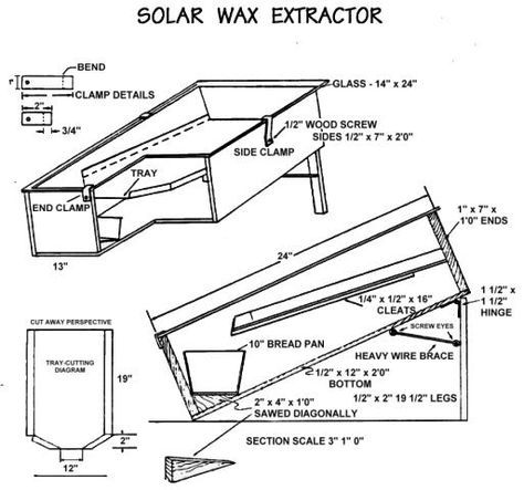 Solar Wax Extractor Beeswax Diy, Bee Hive Plans, Bee Houses, Raising Bees, Chicken Feeders, Backyard Beekeeping, Wax Melter, Bee House, Plant Tissue