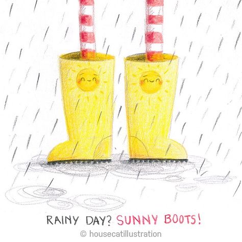 Rain Boots Illustration, Wellies Drawing, Rain Boots Drawing, Boots Illustration, Boots Drawing, Digital Illustration Tutorial, Yellow Boots, Wellington Boot, Illustrator Tutorials