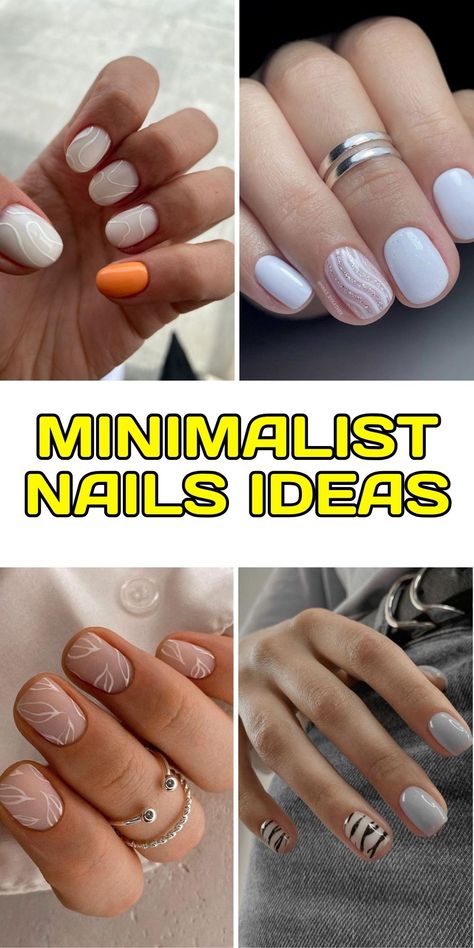 Looking for inspiration for minimalist nails? Discover 20 minimalist nails ideas perfect for any occasion. Whether you prefer short nails, simple designs, gel polish, or elegant white nails, we have something to suit your style. Want something unique? Try minimalist black nails to add a touch of bold sophistication to your look. Minimalist Black Nails, White Minimalist Nails, Elegant White Nails, Short Nails Simple, Black Manicure, Nude Polish, Elegant Manicure, Manicure Designs, Manicure Inspiration