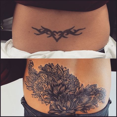 Back Tattoos Spine, Cover Up Tattoos For Women, Coverup Tattoo, Tattoos Quotes, Girl Back Tattoos, Gladiolus Flower, Chest Tattoos, Spine Tattoos For Women, Shoulder Tattoos