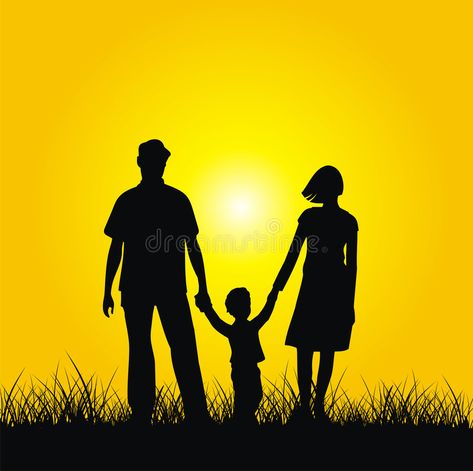 Family. Silhouette of family - mother, father and son. Vector , #spon, #family, #Silhouette, #Family, #mother, #Vector #ad Mother Father And Son, Father Son Photos, Family Silhouette, Silhouette Family, Teacher Brochure, Smile Images, Mother Son, Father Son, Mother And Father