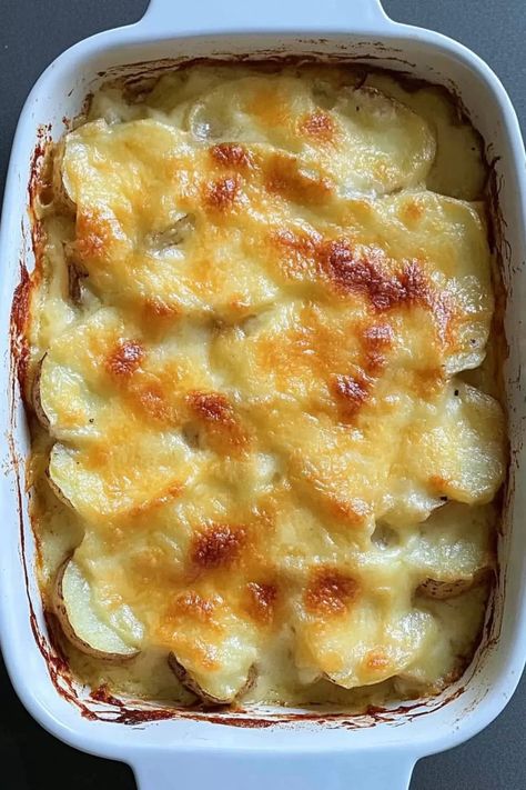 Cheesy Potato Bake Cheese Potatoes Baked, Cheesy Baked Potatoes, Cheesy Potato Bake, Potatoes Baked, Potato Bake, Cheesy Potato, Cheese Baked, Dessert Smoothie, Bread Snacks