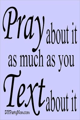 Teach your kids to "Pray about it as much as you Text about it" with this prayer lesson enhancer. This printable tag is perfect for your next lesson on prayer. Teach Me To Pray, Pray About It, Pray For Me, Easy Lessons, Positive Inspiration, Printable Tags, Mom Blogs, Heavenly Father, Printables Kids