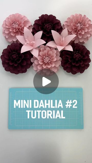 Hey, I’m Judy 👋🏻 Paper Flower Art + Tutorials on Instagram: "Here is the quick tutorial video for the Mini Dahlia 2 - template is up in my Etsy shop, link in bio! I will be putting a direct link in my stories as well. Thanks for watching!   Make a paper dahlia with me! I used a little bit more than 2 12x12 sheets of cardstock for one flower that is 4.75” wide.   I will find some time to do a livestream where I’ll be making the paper dahlia step-by-step with my tips and tricks, hopefully later this week!   Happy weekend!  . . . . . . .  #paperflowers #diypaperflowers #cricut #teamcricut #cricutmade #cricutcreations #makeitwithmichaels #etsyfinds #handmadewithlove #weddingflowers #paperrose  #paperart #makersgonnamake #diy #handmade #paperdahlia #dahlia #bouquet #weddingbouquet #paperflora How To Make Paper Flower Bouquet Step By Step, Diy Paper Dahlia, Dahlia Flower Template Free Printable, Diy Dahlia Paper Flower, Paper Dahlia Template Free Printable, Dahlia Flower Paper Craft, Giant Paper Dahlia, Dalia Flower, Paper Dahlia