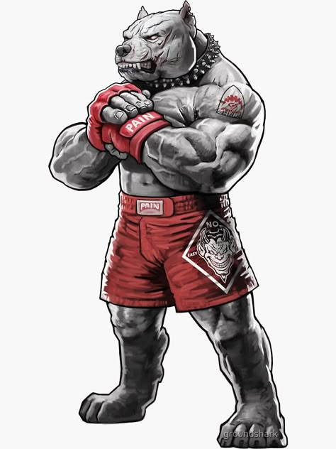 "No Easy Rounds Pit Bull" Sticker by groundshark | Redbubble Bull Sticker, Boxer Dogs Art, Pitbull Art, Combat Art, Boxer Dogs, Pitbull, Dogs, Pins, Art