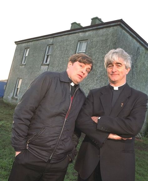 Down with that sort of thing. Father Ted. Dermot Morgan, Shopping New York, New York Kids, Still Game, British Humour, British Sitcoms, Father Ted, David Mitchell, Comedy Actors