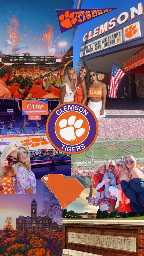 #clemson Future School, College Aesthetic, Dream College, Clemson University, Dream School, Clemson Tigers, Life Plan, Future Life, College Life