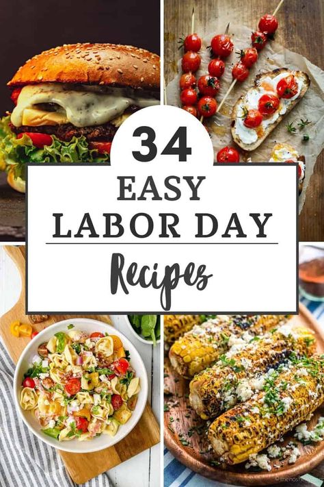 Labor Day Recipes For A Crowd, Labor Day Food Ideas For A Crowd, Labor Day Menu Ideas Easy, Labor Day Potluck Ideas, Healthy Labor Day Recipes, Labor Day Cookout Food, Labor Day Meal Ideas, Easy Labor Day Recipes, Labor Day Weekend Food