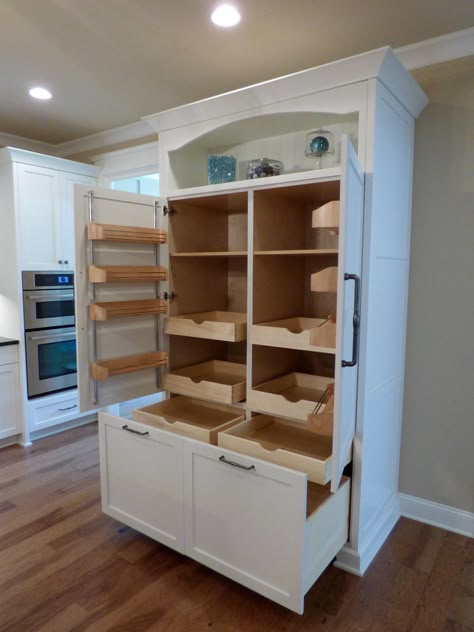 Tall Dresser In Kitchen Ideas, Amazing Kitchen Cabinet Ideas, Freestanding Pantry Storage, Cabinets For Craft Room, Kitchen Pantry Free Standing, Stand Alone Kitchen Pantry, Wall Pantry Ideas, Pantry Cabinet Free Standing, Free Standing Kitchen Pantry