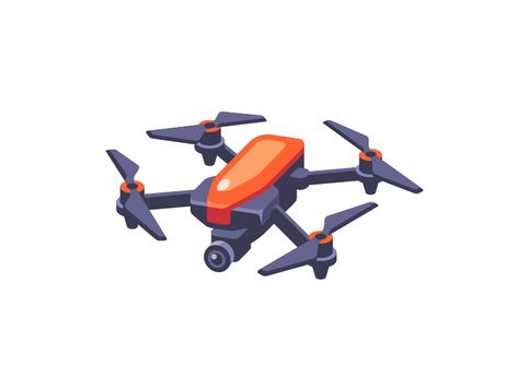 Drone by Ivan Dubovik on Dribbble Ivan Dubovik, Science Week, Drone Design, Flat Design Illustration, Lego Creative, Unmanned Aerial Vehicle, Drone Images, Pizza Delivery, Application Design