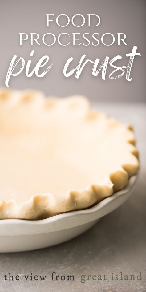 Discover the secret to a perfect pie crust: using a food processor. Make a buttery and flaky pastry in seconds. Food Processor Pie Crust, Making Pie Crust, Homemade Pie Crust Recipe, Easy Pie Crust, Fruit Pies, Perfect Pie Crust, How To Make Pie, Pie Crusts, Best Pie