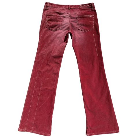 Amazing Y2K Red Corduroy Flare Jeans 

Soft and... - Depop Decorative Embroidery, Flare Jeans, Embroidery, Red