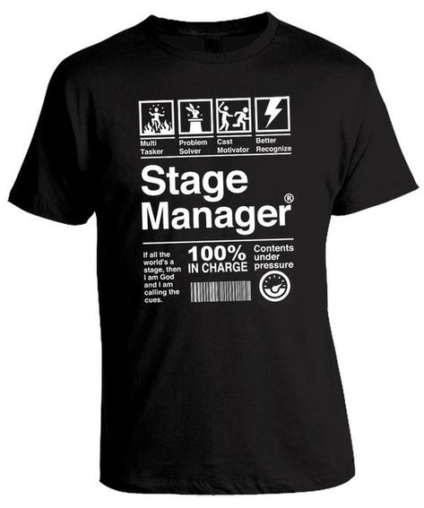 Theatre Camp, Theatre Shirts, Stage Crew, Drama Theater, Stage Manager, Theatre Gifts, Theatre Geek, Drama Theatre, Theatre Nerds