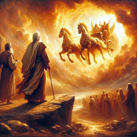 Ascension in Flames: The Miraculous Story of Elijah's Journey to Heaven by Chariot of Fire  -  - https://bgodinspired.com/index.php/bible-fun-facts/ascension-in-flames-the-miraculous-story-of-elijahs-journey-to-heaven-by-chariot-of-fire/ Elijah The Prophet, Chariot Of Fire, Elijah Fire From Heaven, Elijah And The Prophets Of Baal, Elijah Bible Pictures, Elijah Bible, Fire Bible, Lion Of Judah Jesus, Chariots Of Fire