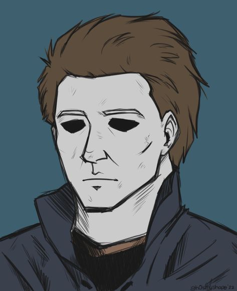 Drawings Of Michael Myers, Micheal Myers Drawings Easy, Michael Myers Mask Drawing, Michael Myers Drawings, Michael Myers Drawing Easy, Horror Movies Drawing, Michael Myers Sketch, Horror Characters Drawings, Michele Myers