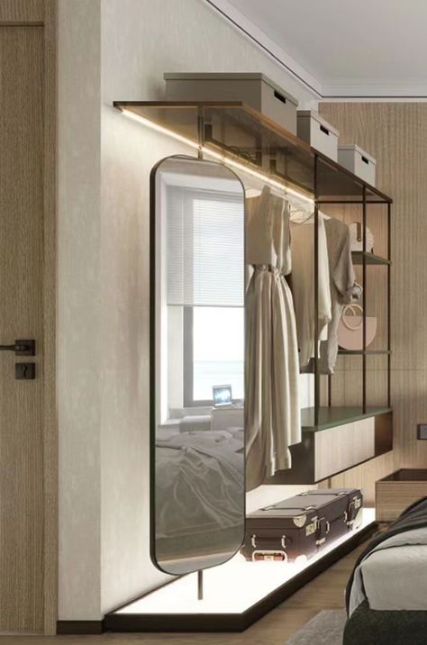 Hotel Closet, Cool Wardrobe, Walking Closet, Walk In Closet Design, Open Wardrobe, Luxury Closets Design, Open Closet, Hotel Room Design, Wardrobe Room