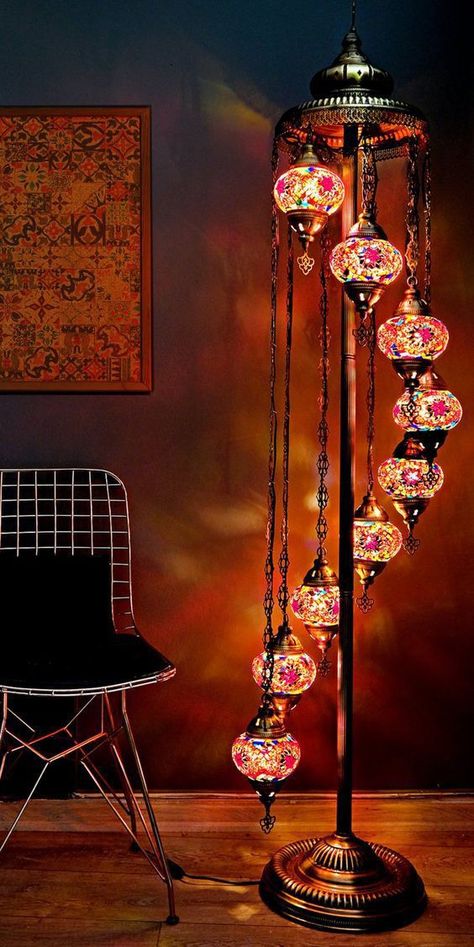 Color Floor Lamp, Globe Floor Lamp, Turkish Lamp, Turkish Mosaic Lamp, Turkish Lamps, Moroccan Lamp, Mosaic Lamp, Moroccan Mosaic, Handmade Lamps