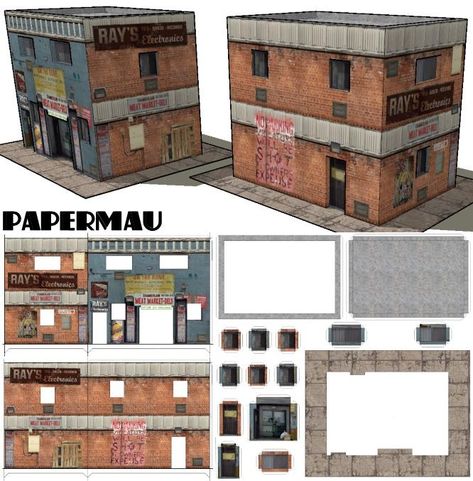 Paper Models House, Paper House Template, Paper Model Car, Free Paper Models, Berlin Museum, Hot Wheels Garage, House Template, Paper Car, Paper Toys Template