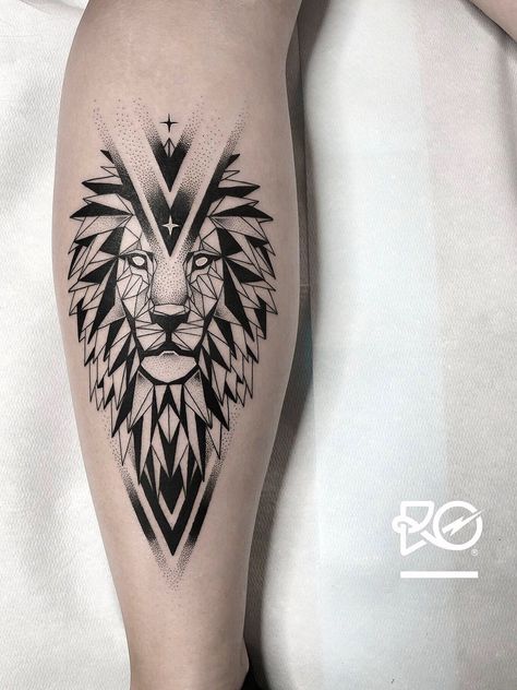 Tattoo Stockholm, Tato Maori, Lion Forearm Tattoos, Geometric Lion Tattoo, Geometric Sleeve Tattoo, Lion Tattoo Sleeves, Wolf Tattoo Sleeve, Geometric Lion, Polynesian Tattoos