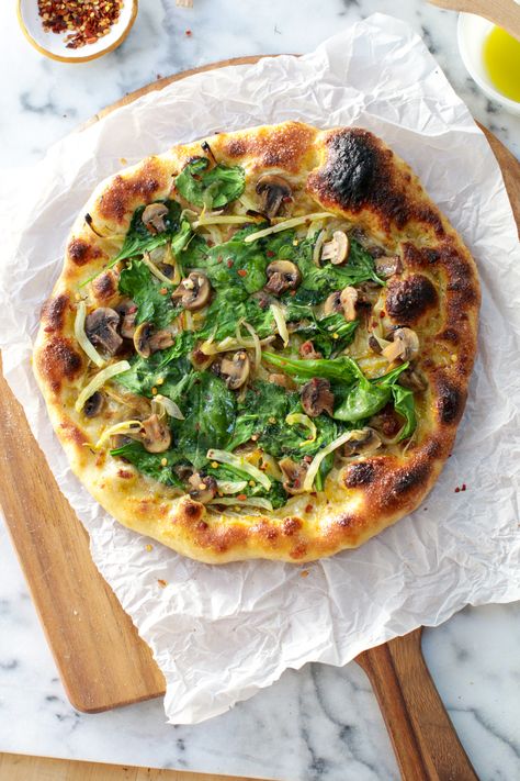 Pizza Steel, Stone Pizza Oven, Pizza At Home, Coconut Protein, Mushroom Pizza, Knead Bread, Pizza Dough Recipe, Protein Ball, Pizza Night