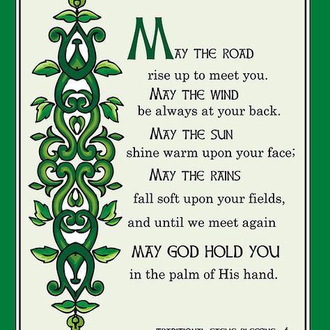 May the Road Rise up to Meet You, Irish Blessing Gaelic Blessing, Irish Blessing Quotes, Old Irish Blessing, Irish Prayer, Irish Jokes, Best Wishes Card, Irish Proverbs, Irish Quotes, Irish Design