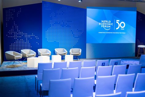 World Economic Forum Annual Meeting | Impressions from the W… | Flickr Corporate Event Backdrop Design, Corporate Stage Design, Conference Stage Design, Event Booth Design, Corporate Event Design, Event Booth, Stage Set Design, Forums Design, Graphic Design Flyer