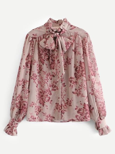 Long Tops For Women, Womens Fall Coats, Fall Fashion Coats, Spring Blouses, Fashion Tops Blouse, Chiffon Fashion, Chiffon Shirt, Chiffon Blouse, Print Blouse