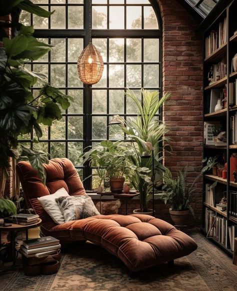 Home Library Design, Loft House, Dream House Interior, Reading Room, Home Library, Dream House Decor, Reading Nook, Dream Home Design, House Inspiration