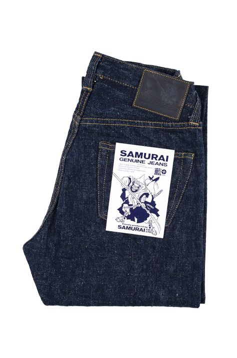 Samurai S211AX AI-BENKEI 18oz Natural Indigo Denim Jean - Straight Tapered Indigo Color, Deep Indigo, Jean Straight, Indigo Colour, Indigo Denim, Comfortable Tops, Inception, Denim Jean, Men's Style