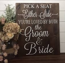 Rustic Wood Wedding Sign / Pick A Seat Not A Side Sign / Rustic Wedding Decor / Country Wedding Wood Wedding Decorations, Wood Wedding Signs Rustic, Rustic Wood Wedding, Pick A Seat, Yosemite Wedding, Wood Wedding Signs, Rustic Wedding Signs, Wood Wedding, Rustic Chic Wedding