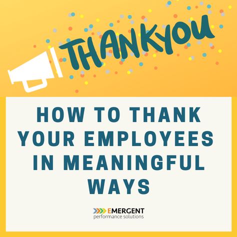 How to Thank Your Employees in Meaningful Ways How To Show Appreciation To Employees, How To Recognize Employees, Ways To Show Appreciation To Employees, Ways To Appreciate Employees, Staff Thank You Notes, Employee Encouragement Ideas, How To Get To Know Your Employees, Employee Reward Ideas, Words Of Appreciation For Employees