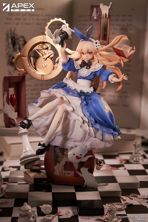 Alice In Wonderland Figurines, Alice In Wonderland Alice, Anime Figurine, Wonderland Alice, Art Toys Design, Alice Liddell, 3d Figures, Otaku Mode, Figure Reference