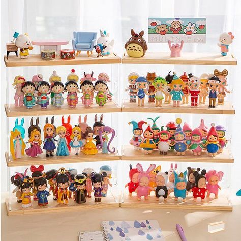 Doll Display case with Door for Figure Collectibles,Funko pop,Pop Figures,Mini Figure Doll Display Case, Mini Figure Display, Best Funko Pop, Perfume Stand, Perfume Display, Funko Pop Collection, Pop Disney, Acrylic Storage, Doll Display