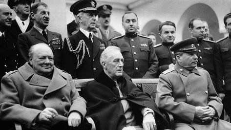 Allied powers | World War II alliance | Britannica Franklin D. Roosevelt, Joseph Stalin, Evil Empire, Berlin City, Photo Report, The Big Four, Poor People, Soviet Union, Churchill