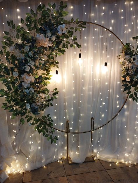 25th Anniversary Decor, Poster Background Design, Stage Decorations, White Curtains, 25th Anniversary, Background Design, Wedding Planner, Dream Wedding, Bridal Shower