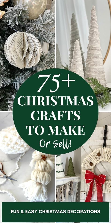 DIY Cone Christmas Trees Tutorials - Easy Christmas Crafts To Make, Homemade Christmas Crafts, Christmas Craft Ideas, Christmas Crafts For Adults, Handmade Christmas Crafts, Christmas Crafts To Make, Beautiful Christmas Decorations, Fun Christmas Crafts, Easy Christmas Decorations