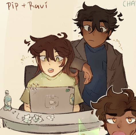 Gggtm Series Fanart, Pip X Ravi Fanart, Ravi X Pip Fanart, Pip Fitz Amobi Fanart, Pippa Fitz Amobi And Ravi Singh, Pippa And Ravi Fan Art, Aggtm Fanart, Pipravi Fanart, A Good Girls Guide To Muderer Fanart