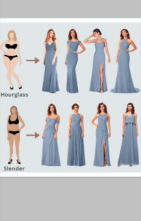 Dusty Blue Bridesmaid Dresses Bridesmaid Gown Dusty Blue, Wedding Guest Dusty Blue, Bridesmaid Dresses For Hourglass Shape, Bridesmaid Dresses Blue Satin, Wedding Dress Colors Chart, Bridesmaid Dresses Styles Body Types, Best Wedding Dress For Body Type, Dusty Blue Dress Formal, Dusty Blue Bridesmaid Dresses Long