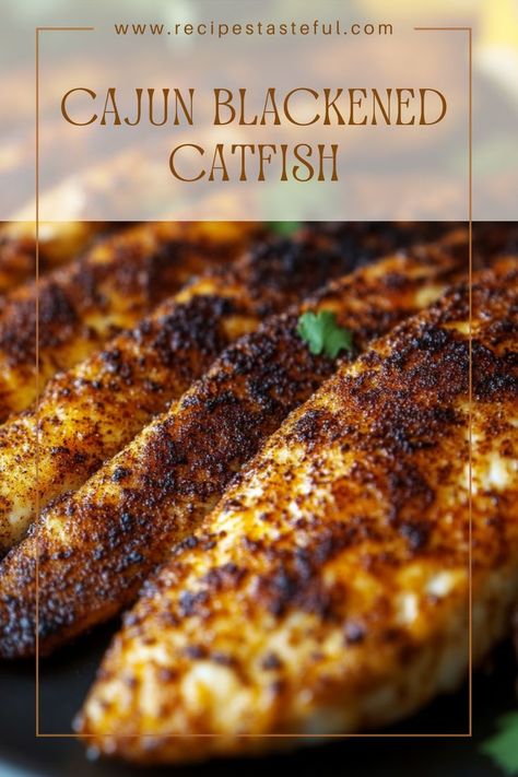 This Cajun Blackened Catfish recipe brings the heat and delicious Cajun flair right to your kitchen! Perfect for a quick dinner or when you want to impress guests, this dish is full of flavor and a delightful crust that is sure to please. Catfish Recipe, Blackened Catfish, Fish Cooking, Blacken Fish, Bbq Fish, Catfish Recipes, Carribean Food, Fried Catfish, Fried Fish Recipes