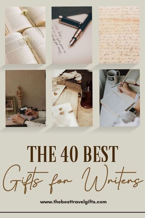 The 40 best gifts for writers with photos of paper and ink Authors Celebration Ideas, Writers Gift Ideas, Gifts For Journalists, Gifts For Poets, Gifts For Authors Writers, Gift Ideas For Writers, Gifts For A Writer, Gifts For Authors, Type Writers