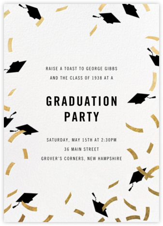 Graduation invitations - online at Paperless Post Graduation Wallpaper, Graduation Invitations High School, Party Invitations Templates, Graduation Party High, Graduation Party Invitations Templates, Online Party Invitations, Graduation Stickers, Belated Birthday Card, Invitations Template