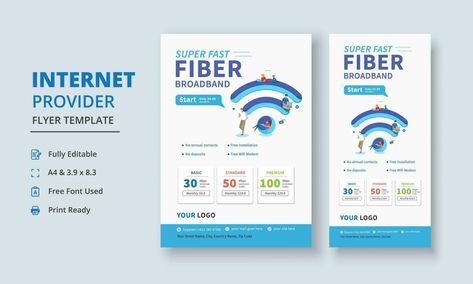 Super Fast Fiber Broadband Flyer, Internet Service Provider Flyer Template, Internet Service Provider Dl Flyer, Internet Service Provider Roll Up Banner Poster Moodboard, Fiber Internet, Graphic Shapes Design, Graphic Shapes, Internet Packages, Roll Up Banner, Pamphlet Design, Shapes Design, Promo Poster