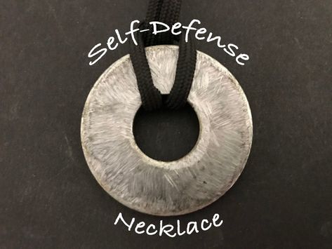 Stealth....Self-Defense Neclace: 3 Steps Self Defense Tips, Self Defense Tools, Personal Defense, Save Your Life, Home Defense, Krav Maga, Wilderness Survival, Emergency Kit, Wedding Art