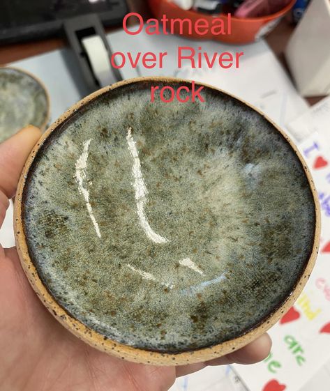 Amaco River Rock Glaze Combinations, River Rock Glaze Combinations, River Rock Glaze, River Birch Glaze Combinations, Amaco Oatmeal Glaze Combinations, Oatmeal Amaco Glaze, Amaco Glaze Layering Obsidian, Amaco Glaze Layering Oatmeal, Amaco Glaze Layering Textured Turquoise