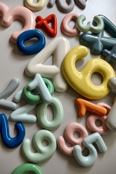 Ceramic Letters, Clay Candle, Aesthetic Fonts, Clay Crafts Air Dry, Keramik Design, Diy Pottery, Ceramics Projects, Ceramics Ideas Pottery, Aesthetic Pastel Wallpaper