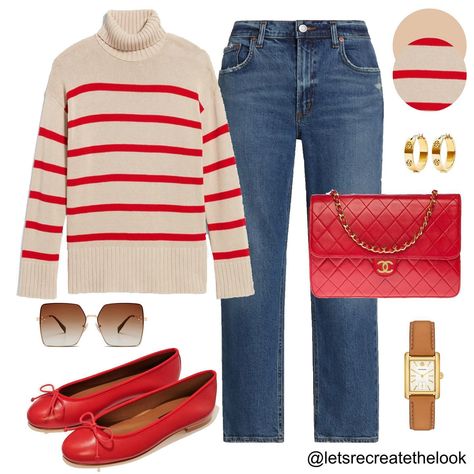 Khaki/Red Stripe Sweater - 7 Outfit Ideas ❤️ Getting ready for the cooler weather! Love the color way and stripes of this sweater. It’s available in regular, tall and petite sizes. Also currently on sale! I can’t wait to style it in real life! Comment RED STRIPES for link. �🥰 Have a blessed Sunday fashion friends! ❤️ #letsrecreatethelook #outfitideas #styleinspo #outfitinspiration #classicstyle #everydaystyle #agelessstyle #midlifestyle #momstyle #styleover40 #fallstyle A Blessed Sunday, Sunday Fashion, Striped Sweater Outfit, Have A Blessed Sunday, Blessed Sunday, Ageless Style, Fashion Friends, Friends Fashion, Red Stripe