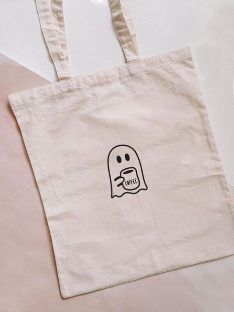 ABOUT OUR Minimalist tote bag 👉Cotton bag - 100% cotton comes in one size - 15" x 16" perfect for everyday wear - Heavy fabric (12 oz/yd² (406.9 g/m - Soft cotton and quality print make users fall in love with it over and over again. - Printed and shipped from the USA CARE INSTRUCTIONS - Wash inside out with like colors. - Tumble dry or hang to dry. - Try not to iron directly over the design. Iron if necessary! HOW TO ORDER 1) Please, check and review all photos 3) Click add to cart. You can go Cute Canvas Tote Bags, Tote Bag Painting Ideas Halloween, Fall Tote Bags Diy, Tote Bag Designs Aesthetic, Fall Tote Bag Painting Ideas, Toat Bag Painting, Tote Bag Ideas Aesthetic, Halloween Tote Bags Diy, Halloween Bag Ideas