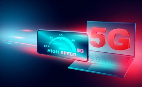 Vector high speed internet concept netwo... | Premium Vector #Freepik #vector #5g-technology #internet-speed #5g-network #5g Internet Ads, Wifi Internet, Internet Network, Digital Network, Speed Internet, Unlimited Data, Internet Technology, High Speed Internet, Fast Internet