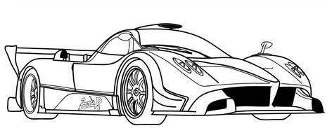 Pagani Zonda R coloring page Pagani Drawing, Zonda R, Car Drawing Easy, Pagani Zonda R, Kids Colouring, Cars Art, Car Drawing, Maserati Granturismo, Pagani Zonda