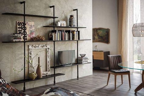 Bibliotheque Design, Cattelan Italia, Bookcase Design, Shelving Design, Regal Design, Book Shelf, Apartment Interior, Interior Design Living Room, Home Deco